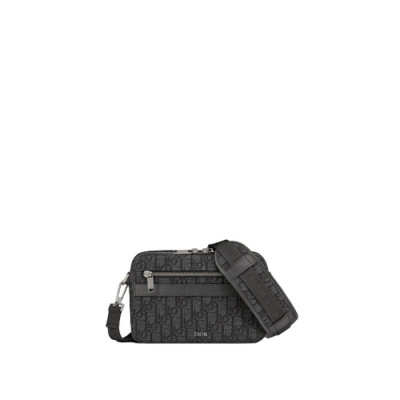 디올 남성 블랙 오블리크 사파리 메신저 백 【매장-340만원대】 - Dior Mens Black Cross Bag - di657x