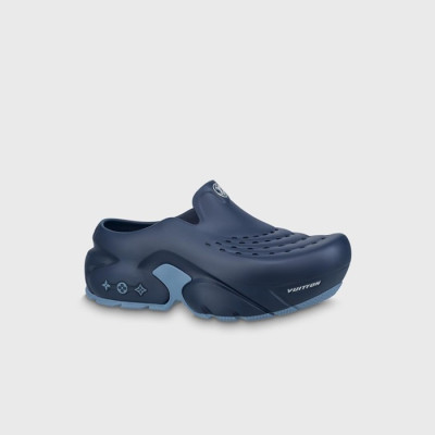 루이비통 남성 LV 샤크 네이비 클로그 【매장-110만원대】 - Louis vuitton Mens Navy Sandal - lv1835x