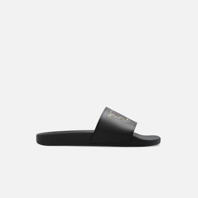 버버리 남성 펄리 블랙 슬라이드 【매장-60만원대】 - Burberry Mens Black Slippers - bu283x