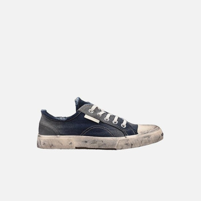 발렌시아가 남/녀 PARIS 로우 스니커즈 【매장-110만원대】 - Balenciaga Unisex Blue Sneakers - ba592x