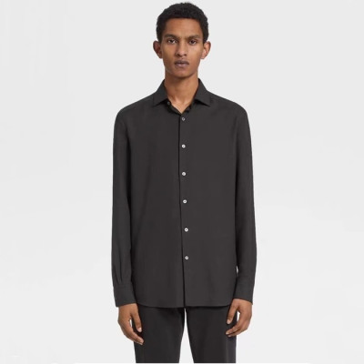 에르메네질도 제냐 남성 블랙 셔츠 - Ermenegildo Zegna Mens Black Shirts - zeg108x