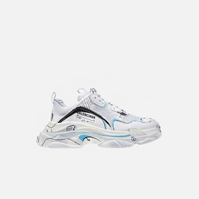 발렌시아가 남/녀 트리플 S 그래피티 화이트 스니커즈 【매장-150만원대】 - Balenciaga Unisex White Sneakers - ba612x