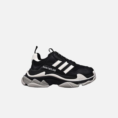 발렌시아가 X 아디다스 남/녀 트리플 S 블랙 스니커즈 【매장-150만원대】 - Balenciaga Unisex Black Sneakers - ba670x