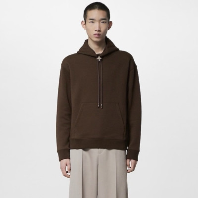 루이비통 남성 브라운 후드티 - Louis vuitton Mens Brown Hoodie - lv1884x