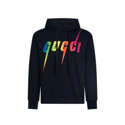 구찌 남성 블랙 후드티 - Gucci Mens Black Hoodie - gu1005x