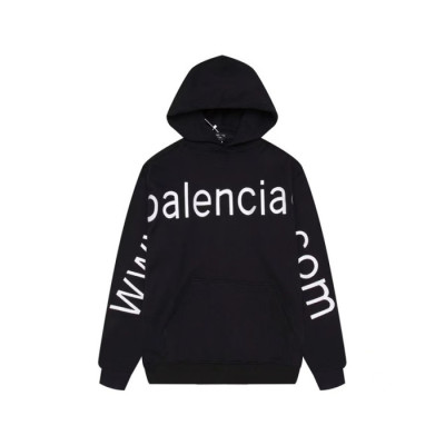 발렌시아가 남성 블랙 후드티 - Balenciaga Mens Black Hoodie - ba702x