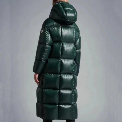 몽클레어 여성 구스다운 그린 롱패딩 - Moncler Womens Green Long Padding - mo184x