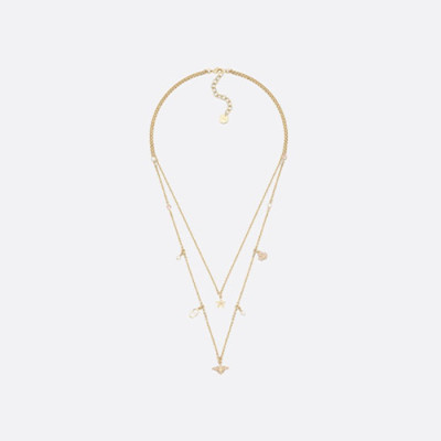 디올 여성 LUCKY 골드 메탈 목걸이 【매장-140만원대】 - Dior Yellow Gold Necklace - acc286x