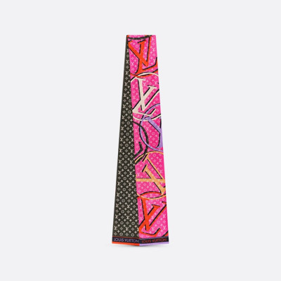 루이비통 여성 플래닛 로고 방도 스카프 M77320 【매장-50만원대】 - Louis vuitton Womens Pink Scarf - acc304x