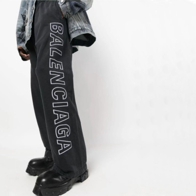 발렌시아가 남성 캐쥬얼 블랙 팬츠 - Balenciaga Mens Black Pants - ba707x