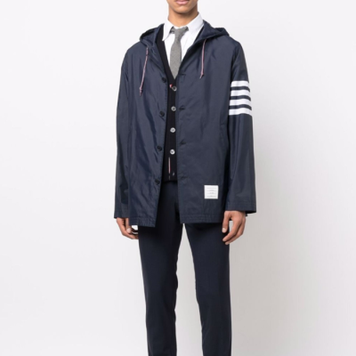 톰브라운 남성 네이비 자켓 - Thom Browne Mens Navy Jackets - th96x