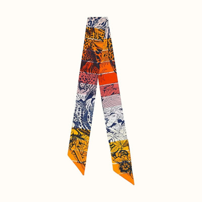 에르메스 여성 Jungle Love Love 트윌리 레드 【매장-60만원대】 - Hermes Womens Red Scarf - acc353x