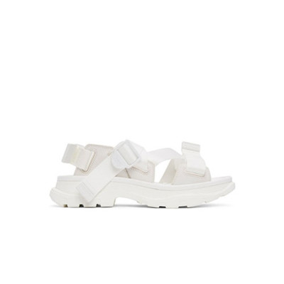 알렉산더 맥퀸 남/녀 웹 스트랩 트레드 샌들【매장-110만원대】 - Alexander McQueen Unisex White Sandals - aq03x