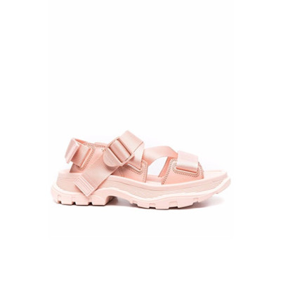 알렉산더 맥퀸 남/녀 웹 스트랩 트레드 샌들【매장-110만원대】 - Alexander McQueen Unisex Pink Sandals - aq04x