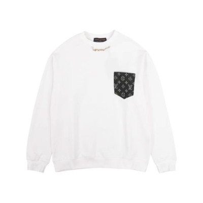 루이비통 남성 화이트 맨투맨 - Louis vuitton Mens White Tshirts - lv1926x