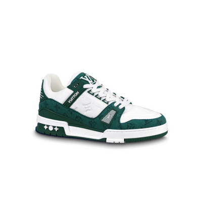 루이비통 LV 남성 트레이너 데님 그린 스니커즈 【매장-195만원대】 - Louis vuitton Mens Green Sneakers - lv1933x