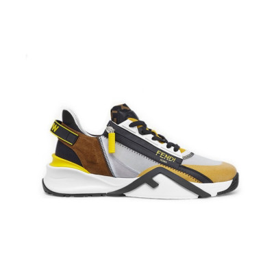 펜디 남성 플로우 옐로우 나일론 로우탑 스니커즈 【매장-130만원대】 - Fendi Mens Yellow Sneakers - fe509x