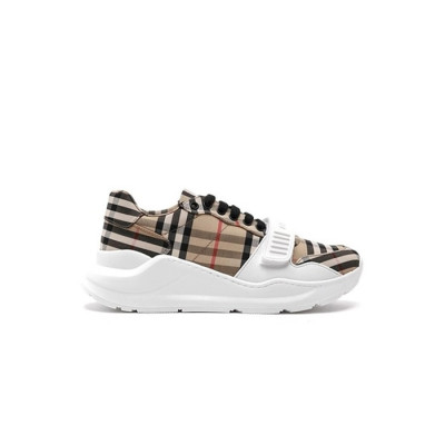 버버리 남/녀 빈티지 체크 스트랩 로우탑 스니커즈 【매장-110만원대】 - Burberry Unisex Beige Sneakers - bu303x