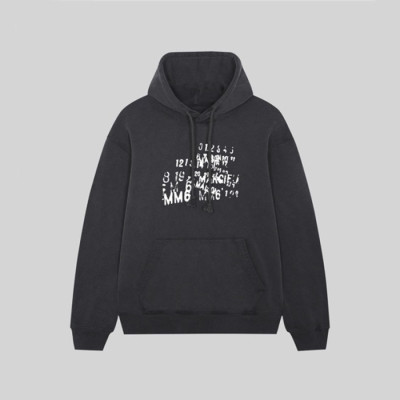 메종마르지엘라 남성 블랙 후드티 - Maison margiela Mens Black Hoodie - mai219x