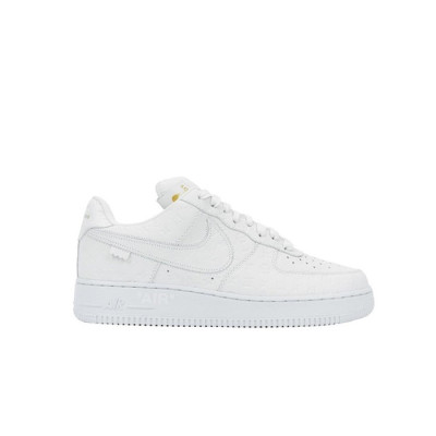 루이비통 x 나이키 남/녀 로우 바이 버질 아블로 에어포스1 【매장-700만원대】 - Nike Unisex White Sneakers - ni193x