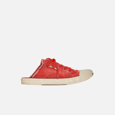 발렌시아가 남/녀 PARIS 레드 뮬 스니커즈 【매장-100만원대】 - Balenciaga Unisex Red Sneakers - ba723x