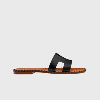 에르메스 여성 오란 샌들 【매장-150만원대】 - Hermes Womens Black Slippers - he365x