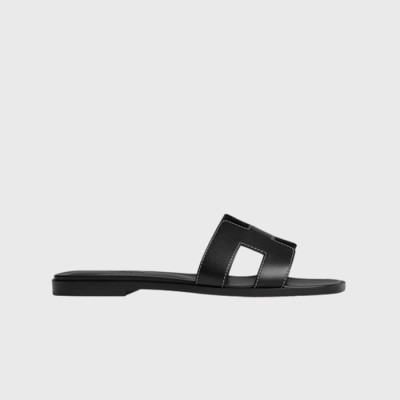 에르메스 여성 오란 샌들 【매장-150만원대】 - Hermes Womens Black Slippers - he374x