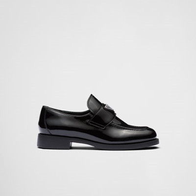 프라다 여성 페이턴트 가죽 로퍼 【매장-180만원대】 - Prada Womens Black Loafer - pr762x