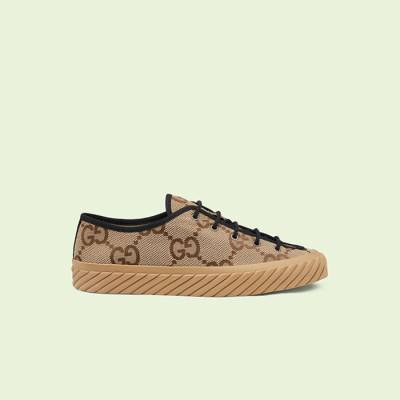 구찌 여성 맥시 GG 로우 스니커즈【매장-110만원대】 - Gucci Womens Camel Sneakers - gu1070x