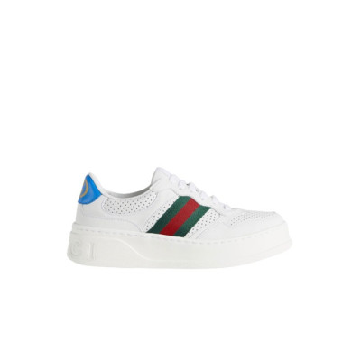 구찌 여성 화이트 레더 웹 디테일 스니커즈【매장-150만원대】 - Gucci Womens White Sneakers - gu1072x