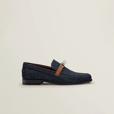 에르메스 여성 데님 로퍼 H221090Z 【매장-130만원대】 - Hermes Womens Navy Loafers - he402x