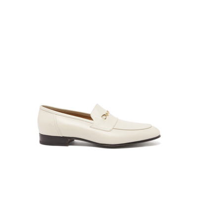 구찌 여성 레더 홀스빗 로퍼 【매장-120만원대】 - Gucci Womens White Loafers - gu1076x