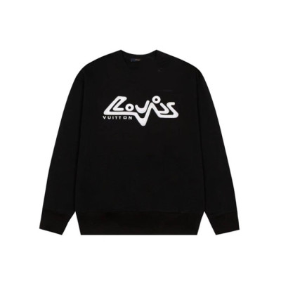 루이비통 남성 블랙 맨투맨 - Louis vuitton Mens Blkack Tshirts - lv1976x