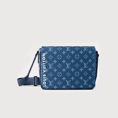 루이비통 남성 메신저 M23785 - Louis vuitton Mens Blue Cross Bag - lv1972x