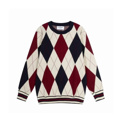 톰브라운 남성 아이보리 니트 - Thom Browne Mens Ivory Knits - th98x