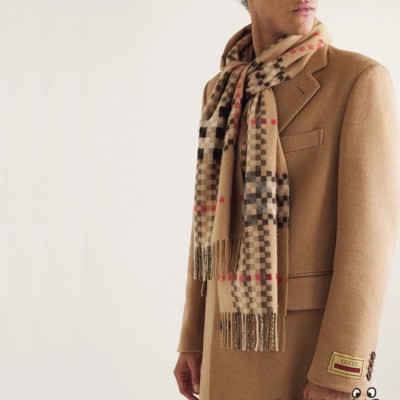 버버리 남성 카멜 머플러 - Burberry Mens Camel Muffler - bu309x