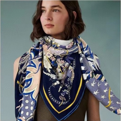 에르메스 여성 네이비 스카프 - Hermes Womens Navy Scarf - he423x