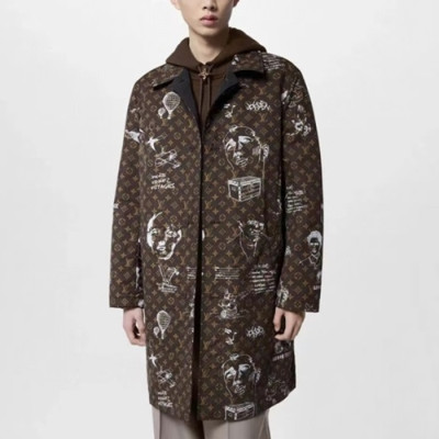 루이비통 남성 브라운 롱 양면 자켓 - Louis vuitton Mens Brown Jackets - lv1994x