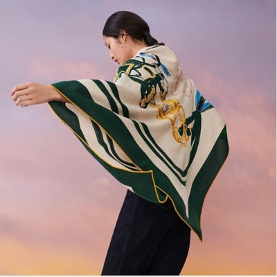 에르메스 여성 그린 스카프 - Hermes Womens Green Scarf - he464x