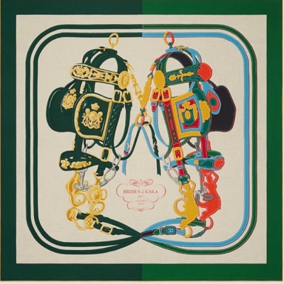 에르메스 여성 그린 스카프 - Hermes Womens Green Scarf - he488x