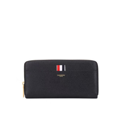 톰브라운 남성 블랙 장지갑 - Thom Browne Mens Black Long Wallets - th112x