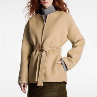 루이비통 여성 베이지 코트 - Louis vuitton Womens Beige Coats - lv2020x