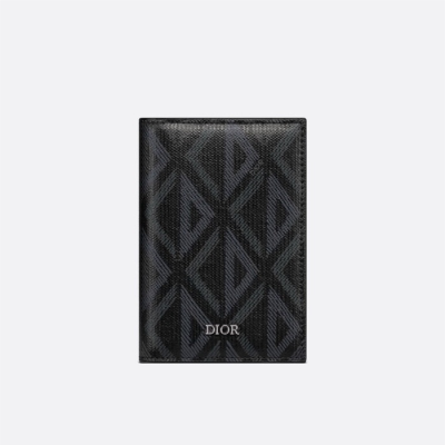 디올 남성 블랙 반지갑 - Dior Mens Black Half Wallets - di811x