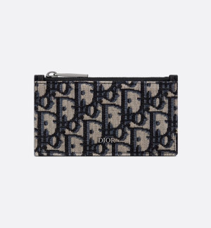 디올 남성 네이비 지피 카드 지갑 - Dior Mens Navy Card Wallets - di823x