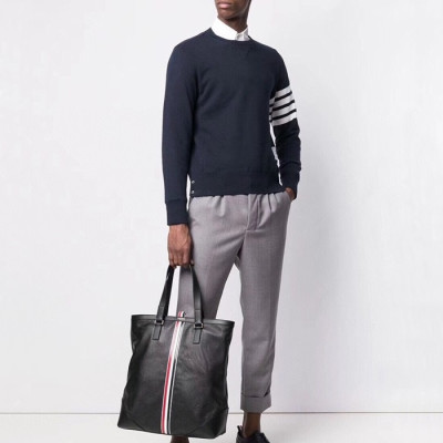 톰브라운 남성 블랙 서류가방 - Thom Browne Mens Business Bag - th124x