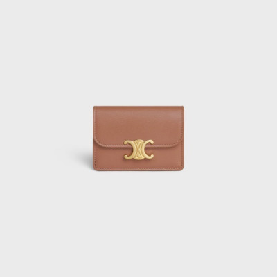 셀린느 여성 카멜 카드 지갑 - Celine Womens Camel Card Wallets - ce255x