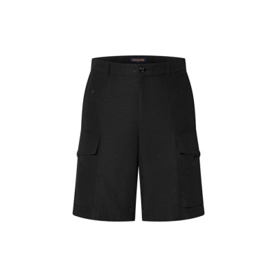 루이비통 남성 블랙 반바지 - Louis vuitton Mens Black Half-pants - lv2027x