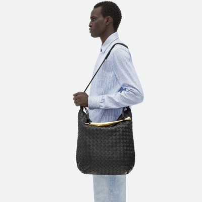 보테가베네타 남성 블랙 숄더백 - Bottega Veneta Mens Black Shoulder Bag - bv197x