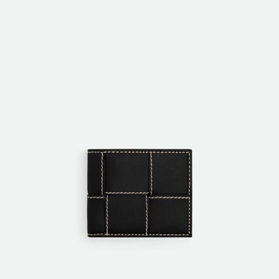 보테가베네타 남성 블랙 반지갑 - Bottega Veneta Mens Black Half Wallets - bv205x