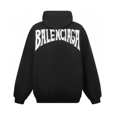 발렌시아가 남성 블랙 후드티 - Balenciaga Mens Black Hoodie - ba831x